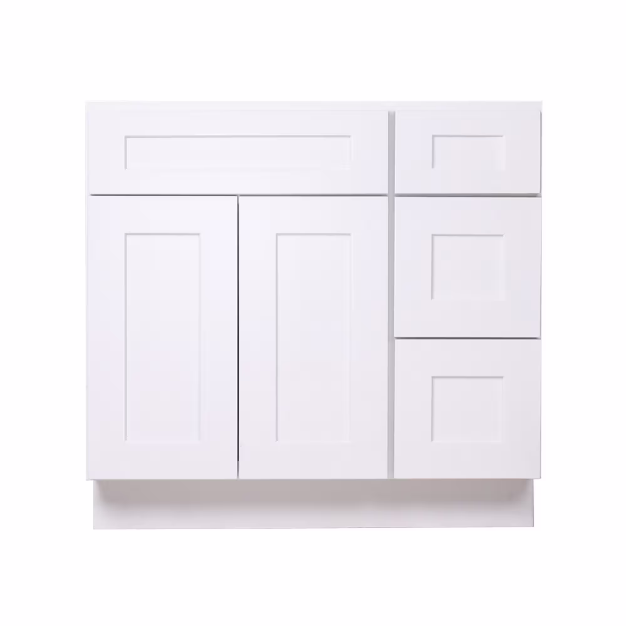 36 Inch Bathroom Vanity, White Shaker Cabinet, Vanity With Drawers, Single Sink Cabinet - In. Wide X 34.5 High 21 Deep