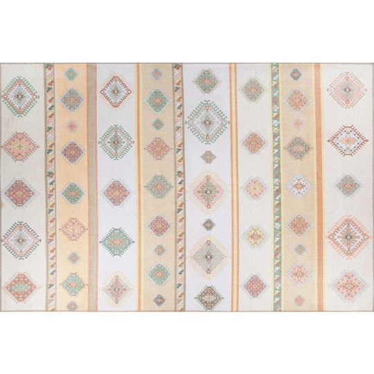 Mccray Orange/Grey/Green Rug