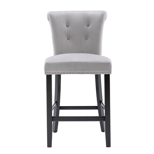 Zara Barstool Mink Gray Painted Legs