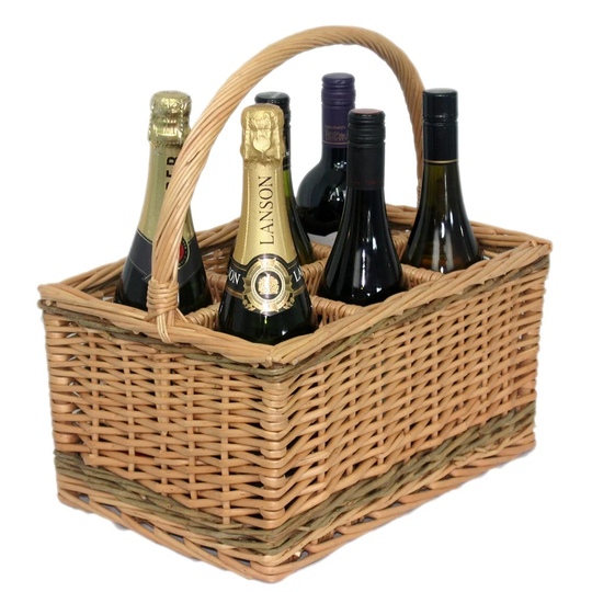 6 Bottle Wine Picnic Basket