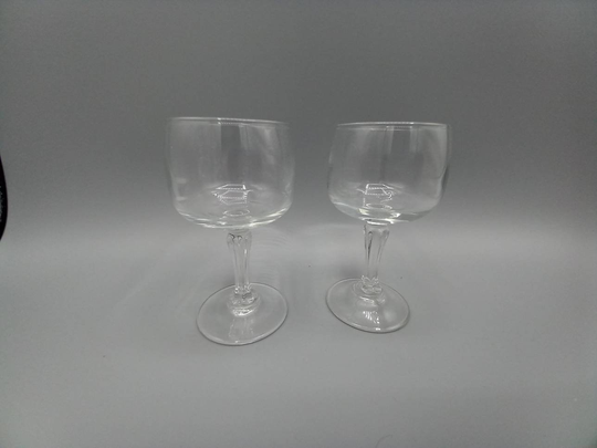Pair Of Matching Sherry Glasses, Vintage Drink Glasses