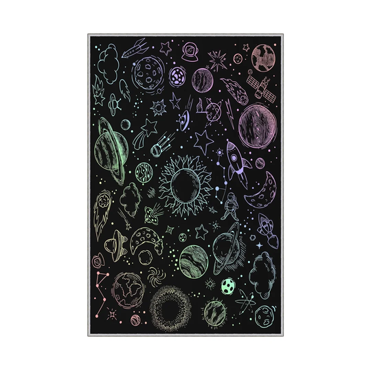 Aitken Power Loom Black/Blue Rug