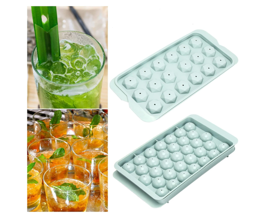 2 Pack Ice Cube Trays, Plastic Molds, Cone-Shaped, Ice-Making Trays, Creative Home-Nade Boxes(Random Color