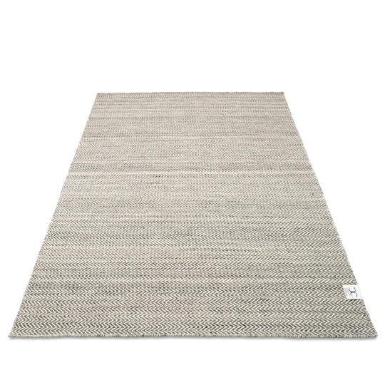 Angela Handwoven Wool Grey Rug