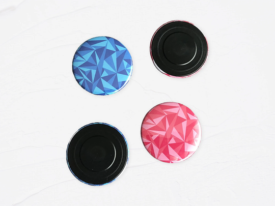 Set Of 2 Geometric Triangle Magnets