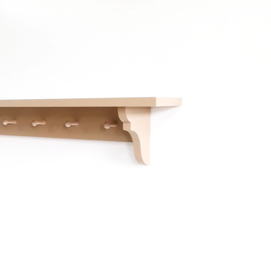 Georgian Peg Rail | Traditional Kitchen Shelves Available in Any Bespoke Length Up To 220cm Farrow & Ball Paint Options