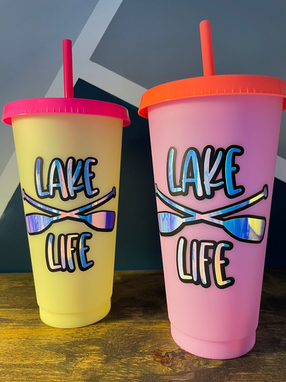 Lake Life Tumbler, Color Changing Summer Lake Cup