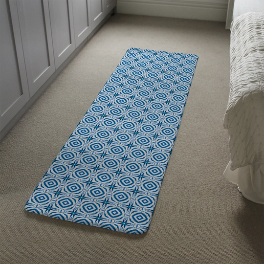 Manus Powerful Designer Shaggy Blue/Turquoise Rug