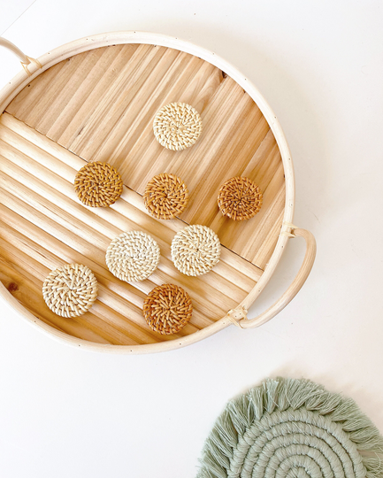 Cute Rattan Fridge Magnets/Heart Boho Office Decor Vintage Style Handmade Supplies Party Favor Locker
