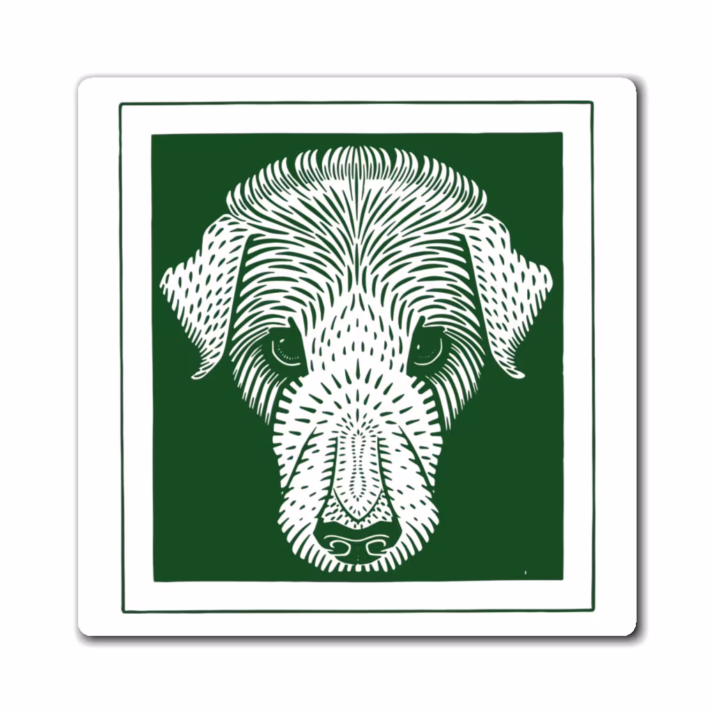 Official Garden Terrier Magnet, Cottagecore, Farmcore, Countrycore, Gift For Terrier, Schnauzer, Dog, & Gardening Lovers