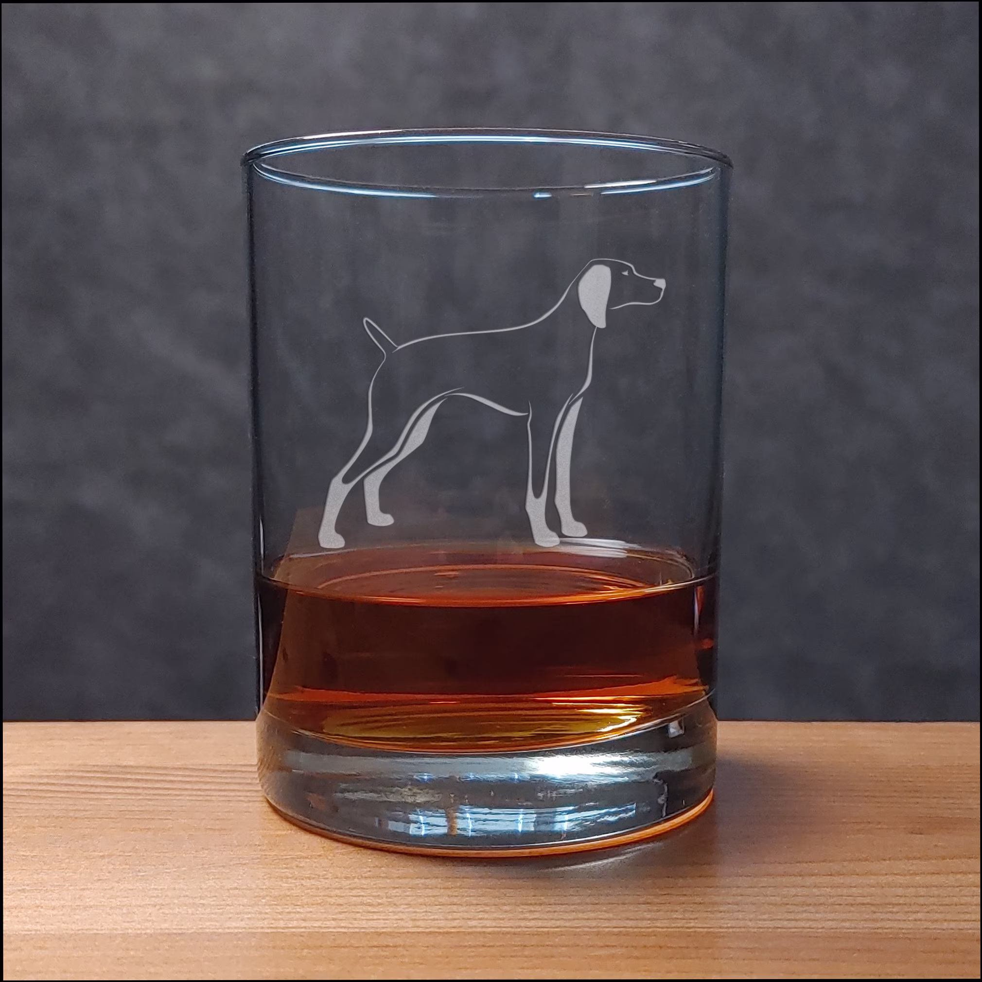 Vizsla 13Oz Engraved Whiskey Glass - Dog Deeply Etched Personalized Gift Free Personalization
