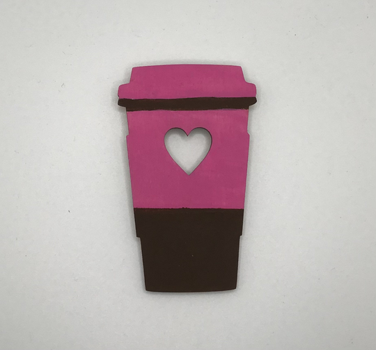 Coffee Lover, To-Go Cup, Coffee Magnets - Colorful