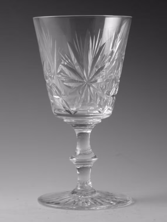 Edinburgh Crystal - Star Of Claret Wine Glass/Glasses 5 1/8