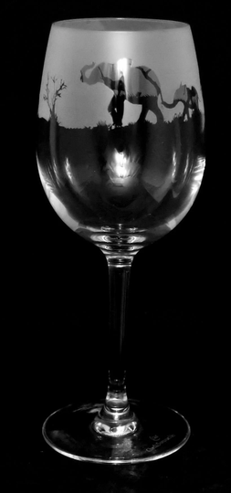 35Cl Wine Glass With Elephant Frieze Design