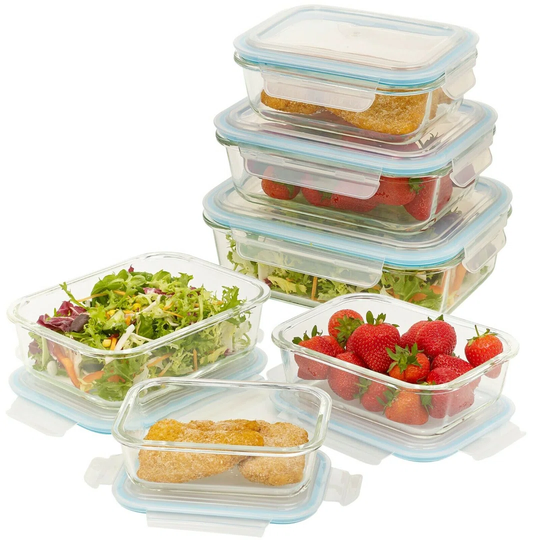 Cristal 6 Container Food Storage Set