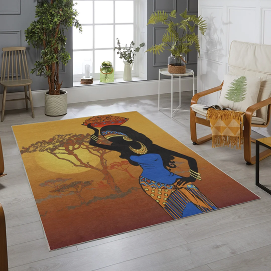Seden Flatweave Brown/Black/Blue Rug