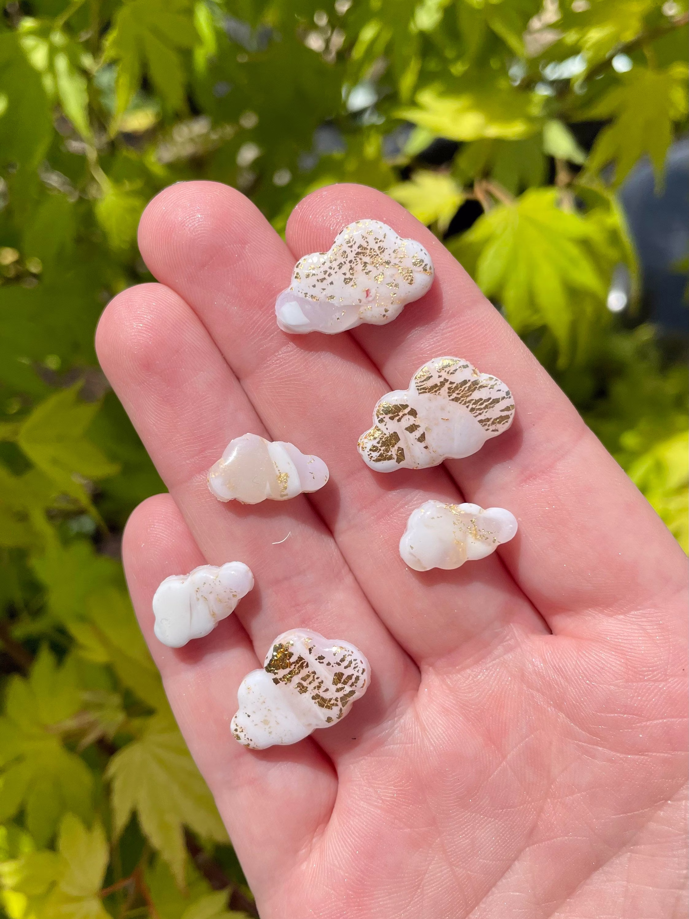 Luxury Micro Cloud Magnets | For Fridge Or Notice Board Weather Themed Stationary & Office Supplies Novelty Marble Effect