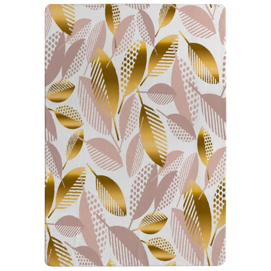 Baden Autumn Designer Shaggy Brown/Gold/Ivory Rug