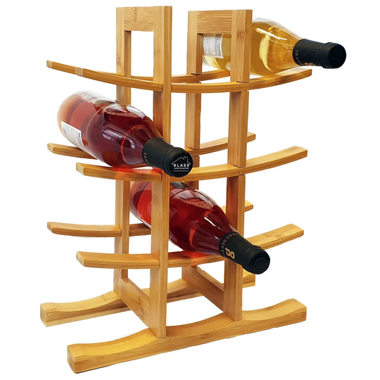 Villarreal 12 Bottle Tabletop/Countertop Wine Bottle Rack in Light Brown