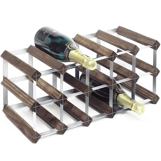 Barringer Solid Wood Wall Mounted Wine Bottle Rack
