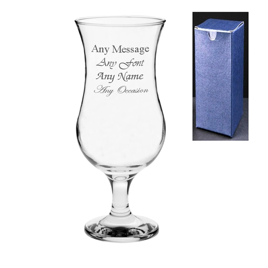 Personalised Engraved Novelty Pina Colada Cocktail Glass - Birthday Gift Present