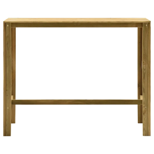 Myton Bar Height Pine Solid Wood Trestle Dining Table