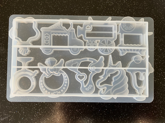 Large Multi Shaker Mould , Resin Mold Gamer Kawaii Supplies Maze Game