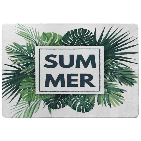 Judd Botanical Summer Shaggy White/Green Rug