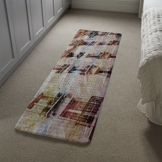 Magnuson Sarahs Vision Designer Shaggy Brown/Yellow/Pink Rug