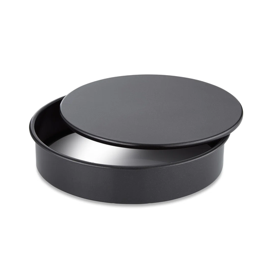 Tower T943014HG28 Loose Base 15cm Sandwich Tin Made in Aluminised Steel with Non-Stick Coating, Black