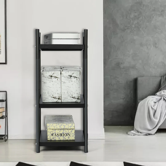 Haight 82cm Iron Baker's Rack Standard with Wooden Shelves