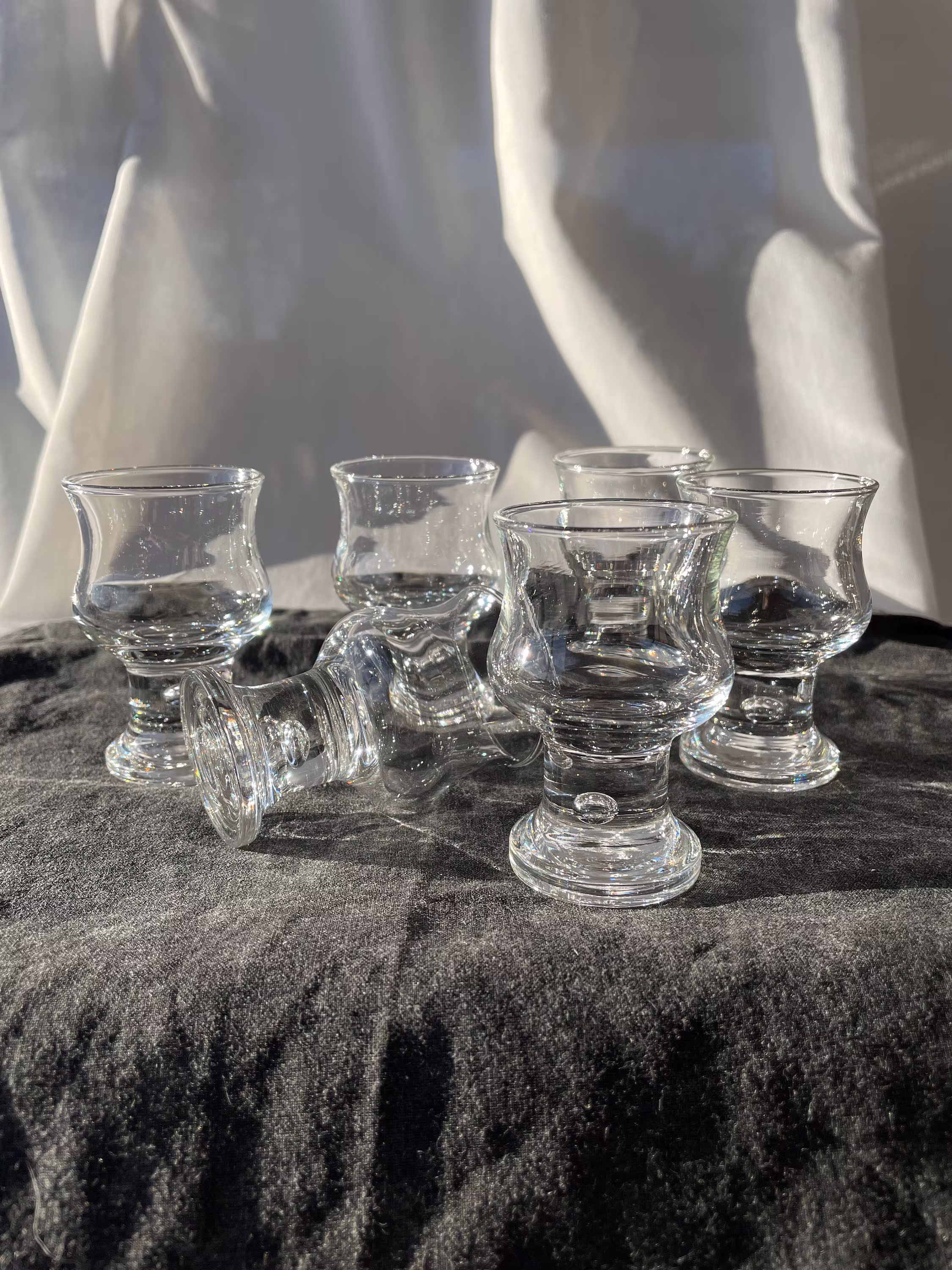 Crown Corning Set Of 6 Hunter Sherry/ Port, 50 Ml Glasses
