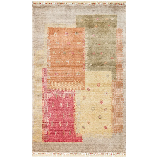 John Hand Knotted Red/Orange Rug