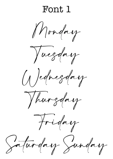 Days Of The Week Vinyl Sticker Bundle | Teacher Label Decals Storage Drawer Labels For Organising Mrs Hinch/Stacey Solomon