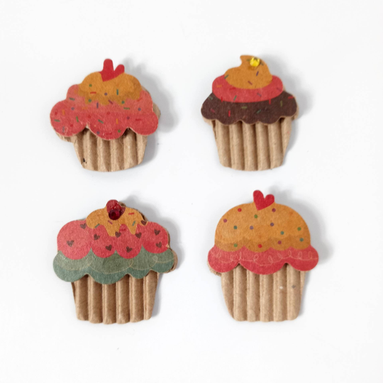 Cupcake Fridge Magnet, Cute Magnet Set, Kitchen Decor, Gifts For Mom, Useful Her, Housewarming Friends