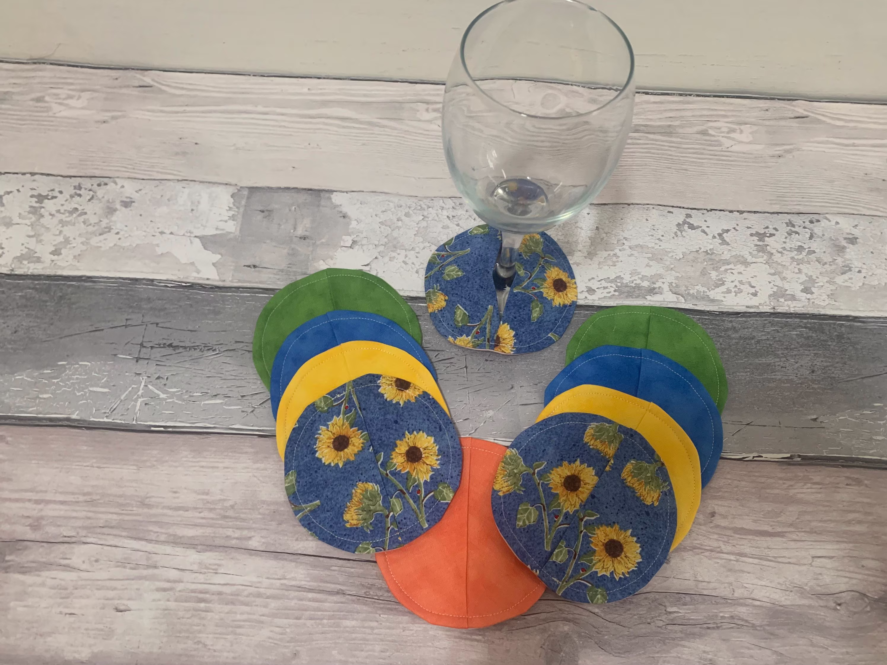 Coasters - Wine Cozies Gin Brandy Champagne Glass Coaster Slippers Pocket Stemware Gift