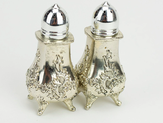 Silver Crawling Vine Salt & Pepper Shaker