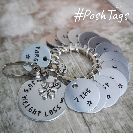 Weight Loss Journey Keyring Markers Achievement Milestone #poshtags