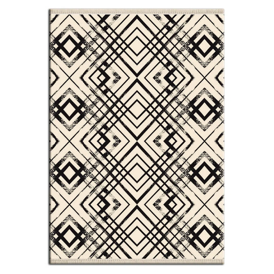 Dallace Flatweave Beige/Black Rug