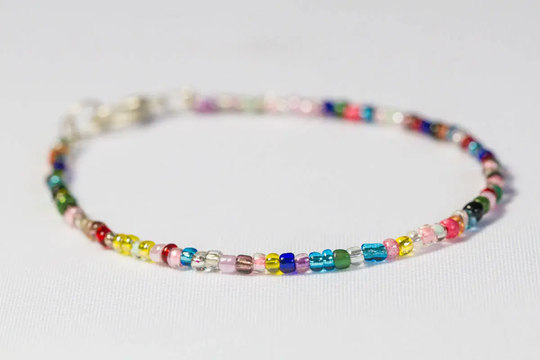 Customizable Thin Seed Bead Bracelet