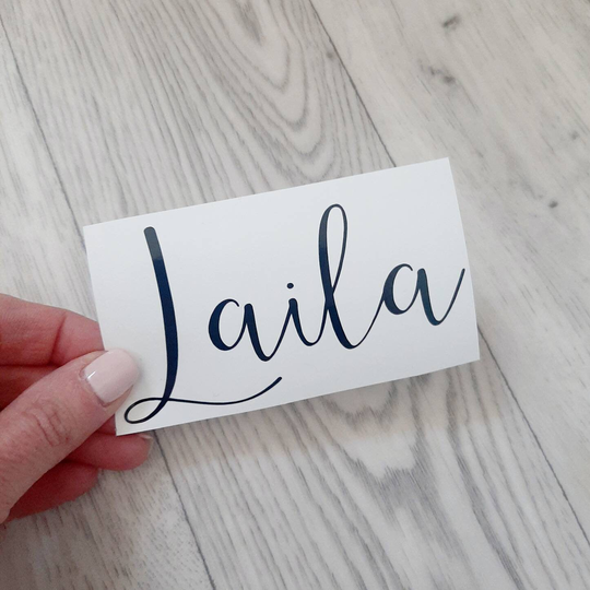 Personalised Name Vinyl Decal - Custom Stickers Wedding Decor Label Wine Glass Decal- Bridesmaid Box