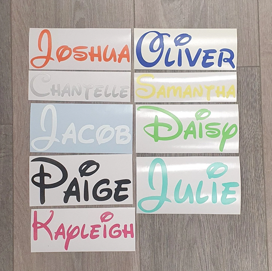 Personalized Vinyl Name Stickers/Custom Labels/Name Decal Stickers/Personalized Wedding/Gift Box Decoration/Handmade/Birthday/Glass