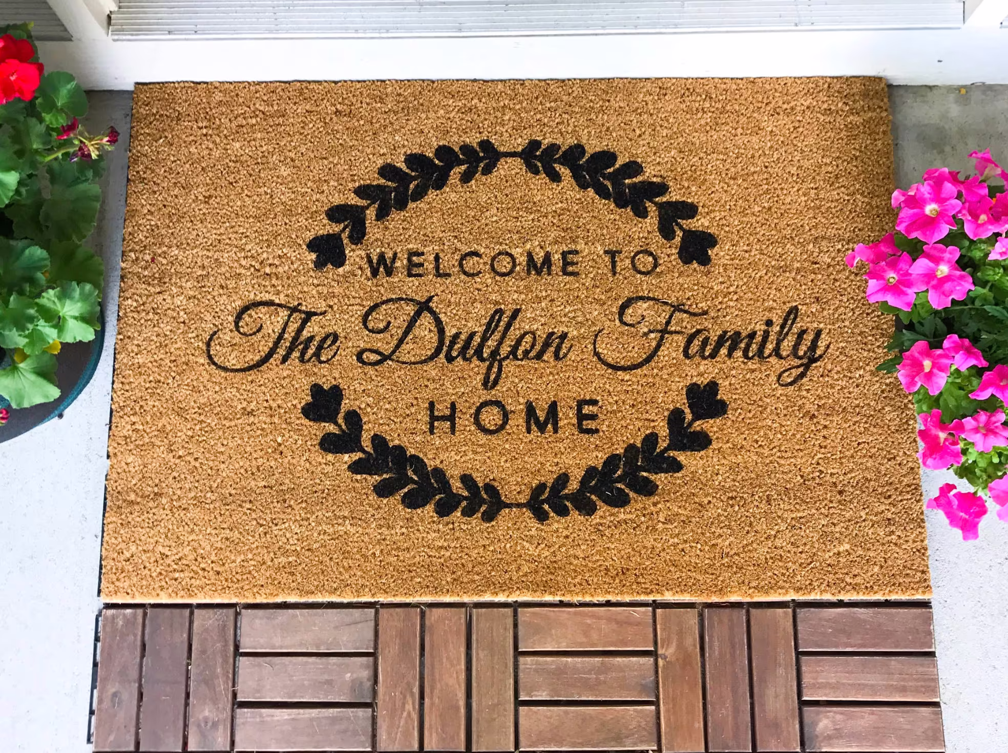 Large Custom Doormat Closing Gift Housewarming Wedding Anniversary Personalized Door Mat