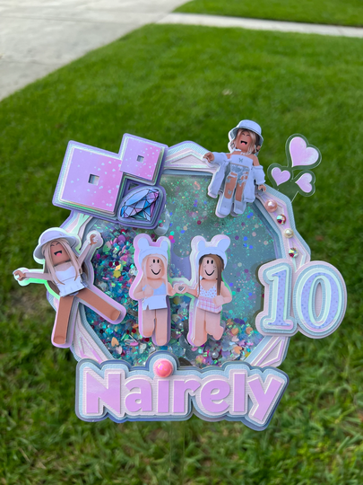 Roblox Cake Topper