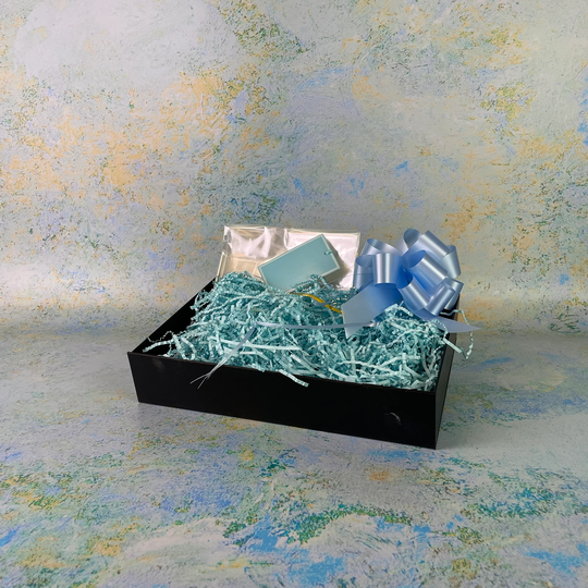 Blue Gift Hamper Kit - Black Tray