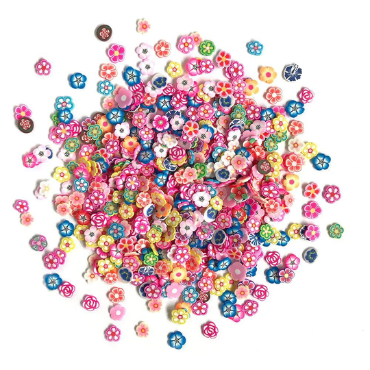 Buttons Galore Sprinkletz Embellishments Garden Party Flowers 12G #bnk 108