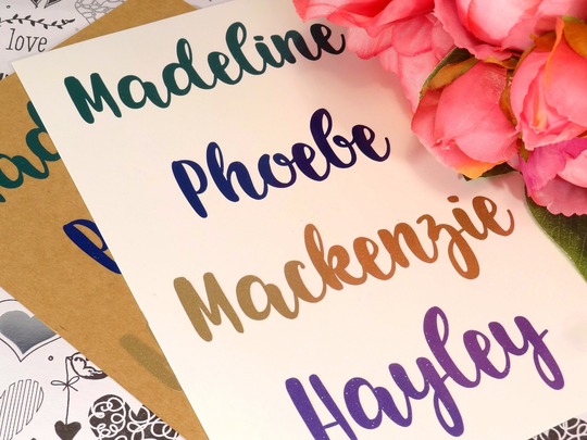 Name Decals, Wedding Decor, Bridesmaid, Groom, Glitter Stickers, Personalized Wine Glass Decal, Party, Planner Yeti