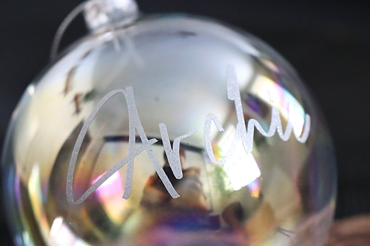 Christmas Tree Bauble Name Sticker, Personalised Vinyl Tags, Custom Wine Glass Decal, Place Cards, Party Decoration