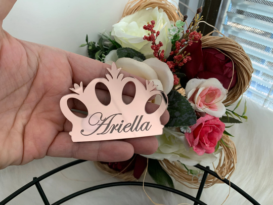 Crown Party Favors, Quinceanera Acrylic Magnet, Bridesmaid Gift, Personalized Mirror Baby Shower Birthday Gift