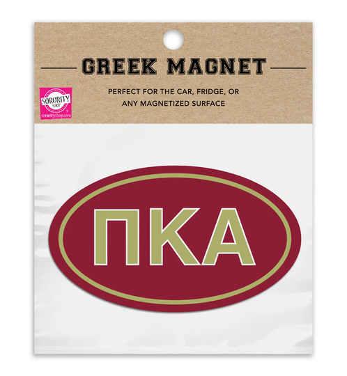 Pi Kappa Alpha Oval Fraternity Car Magnet Set Of 2 Removable No Residue All Weather Magnets For Guys & Student Drivers
